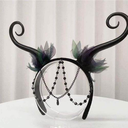 Flower Fairy Elf Horn Hair Hoop Forest Fantasy Cosplay Hair Accessories Hair Hoop