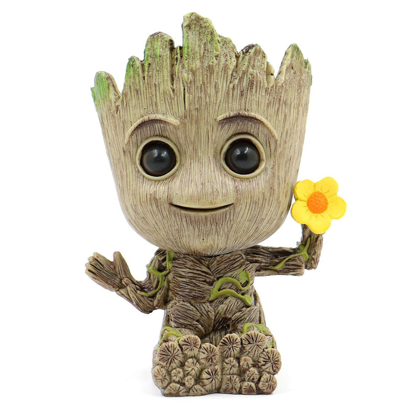 Flower Pot Planter Cartoon Figures Toy Tree Man Desktop Decorations Gift Crafts