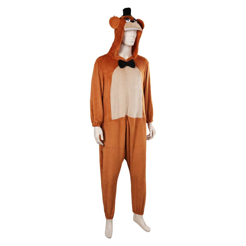 Freddy one-piece pajamas FNAF bear one-piece pajamas Cosplay Costume Outfits Halloween Carnival Suit Five Nights At Freddy's bear