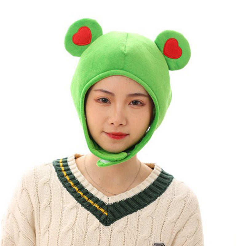 Frog Cosplay Plush Hat Cap Halloween Carnival Costume Accessories