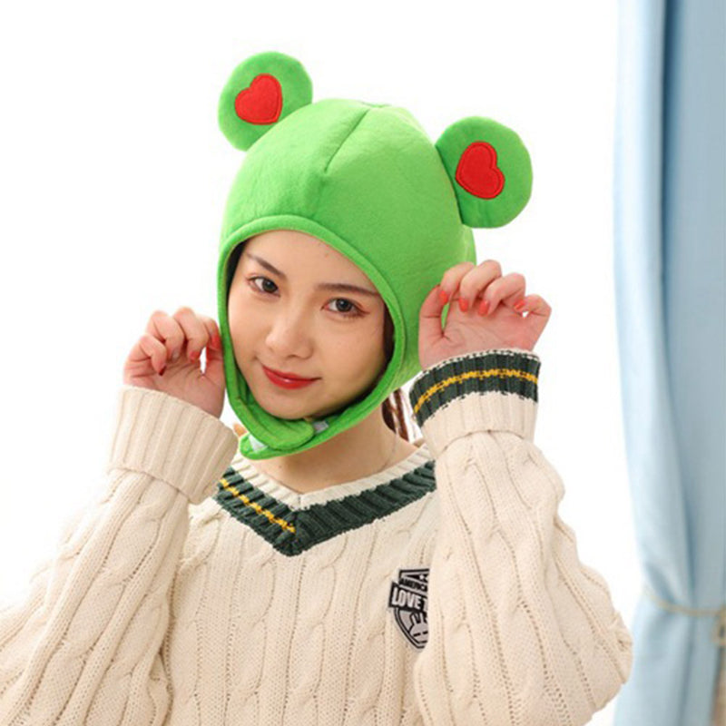 Frog Cosplay Plush Hat Cap Halloween Carnival Costume Accessories