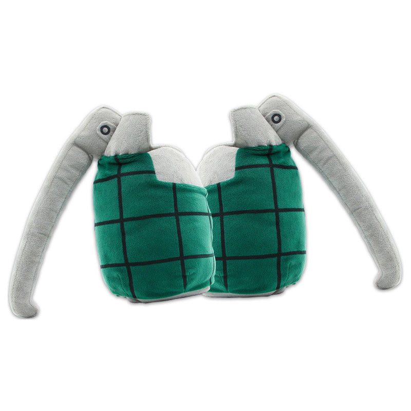 Fuman 2 Pcs Bakugo Gauntlets Gloves MHA Plush Grenades Hand Cushion Soft Stuffed Toy Pillows