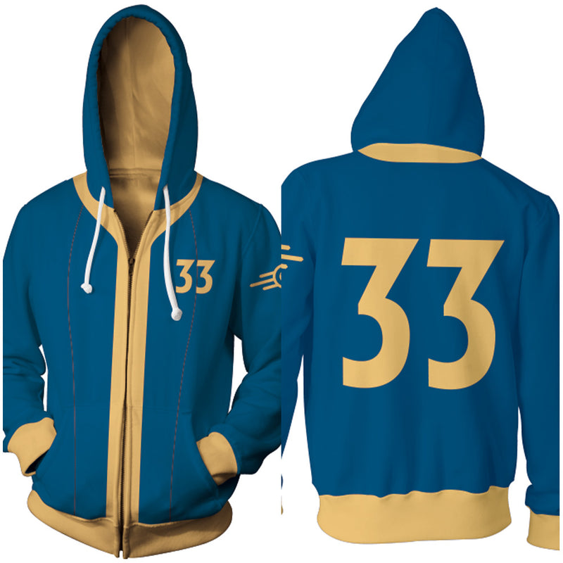 Game Fallout Shelter Cosplay Hoodie Costume Outfits Halloween Carnival Suit
