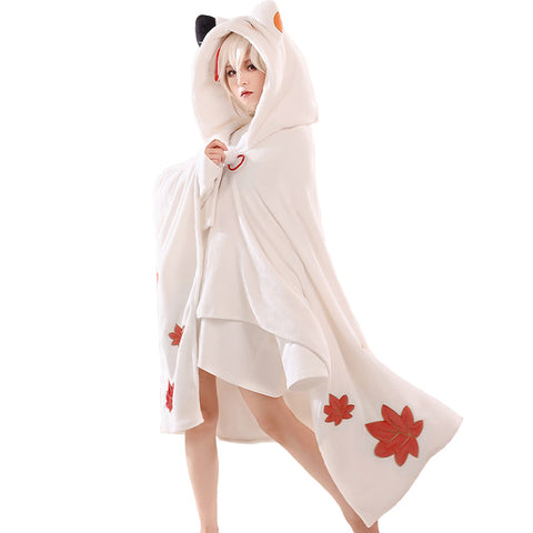 Genshin Impact Kazuha Cosplay Costume Outfits Halloween Carnival Party Suit Air Condition Blankets Hooded Cloak