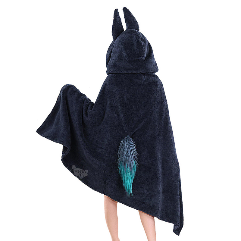 Genshin Impact Tighnari Cosplay Costume  Air Condition Blankets Hooded Cloak Outfits Halloween Carnival Party Suit