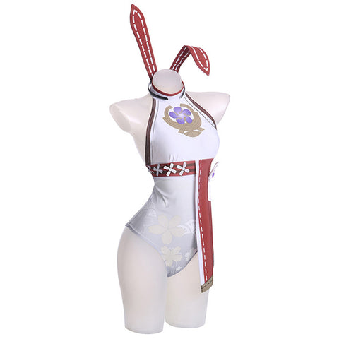 Genshin Impact Yae Miko Cosplay Costume Bunny Girls Outfits Halloween Carnival Party Suit