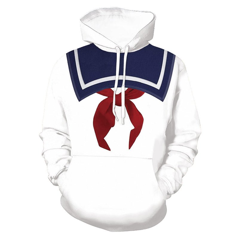 Ghostbusters Stay Puft Marshmallow Man 3D Printed Cosplay Costume Pullover Hoodie