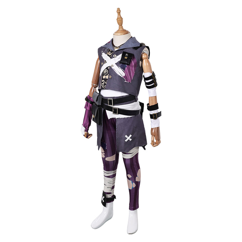 Graffiti graffiti clothing League of Legends cosplay Cosplay Costume Outfits Halloween Carnival Suit Isha Arcane: League of Legends