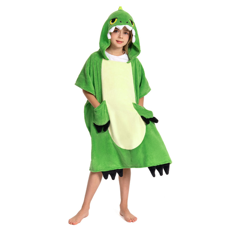 green dinosaur Children‘s Beach Towel