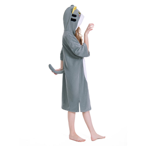 Grey Cat - Adult Beach Towel Series - OLAOLA Original Design