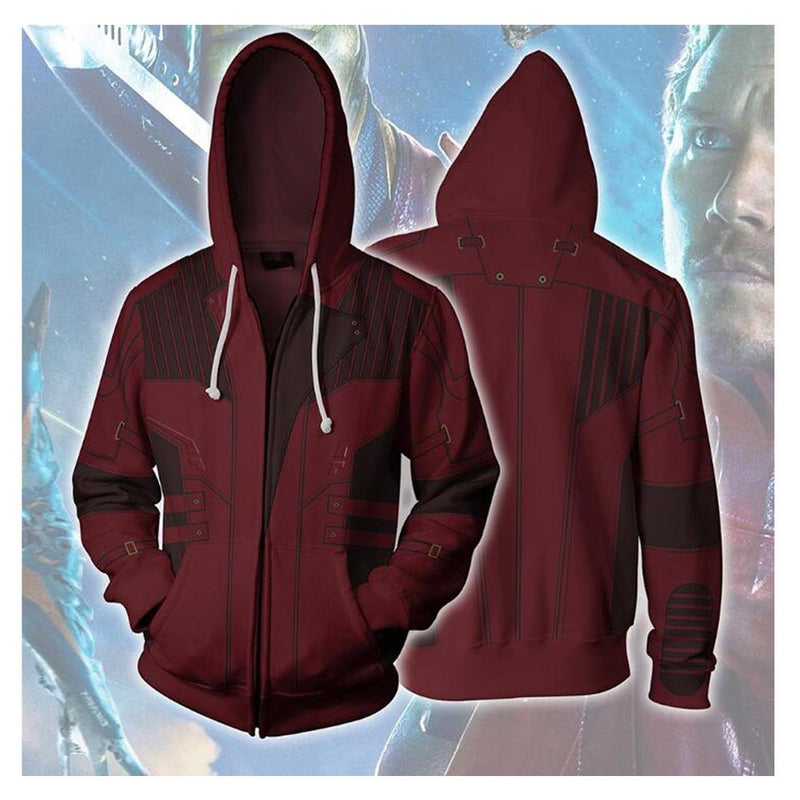 Guardians of the Galaxy Vol. 3 Star-Lord Cosplay Hoodie 3D Printed Hooded Sweatshirt Men Women Casual Streetwear Pullover