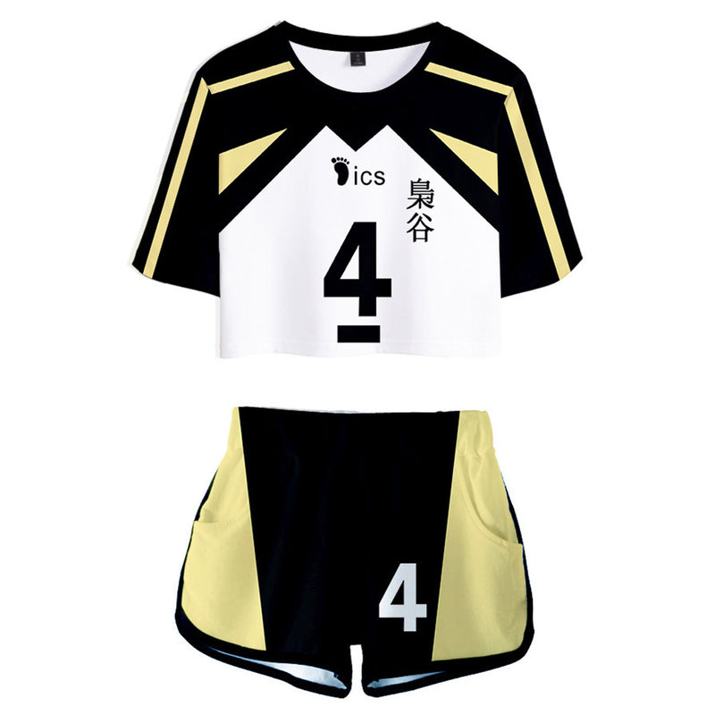 Haikyuu Bokuto Koutarou Cosplay Costume Women Girls Jersey Sports Wear Uniform Two Piece Sets