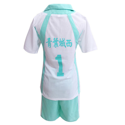 Haikyuu!! Oikawa Tooru Cosplay Aoba Johsai High School Uniform T-shirt Pant Set