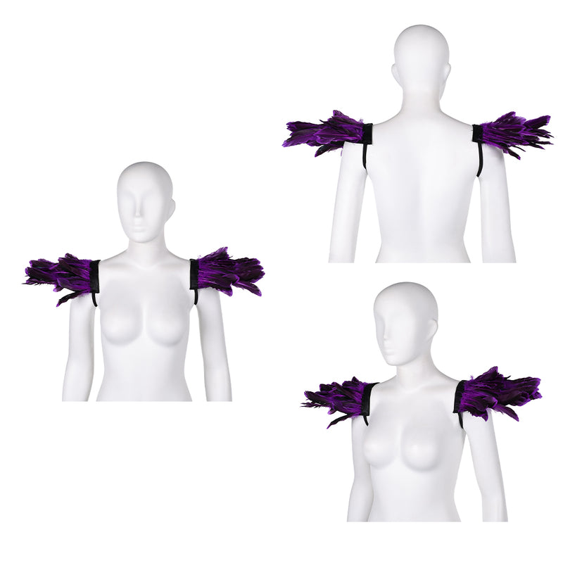 Halloween Carnival Costume Accessories Clothing Matching Stage performance costumes Feather cape