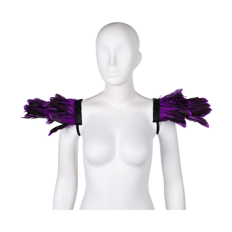 Halloween Carnival Costume Accessories Clothing Matching Stage performance costumes Feather cape