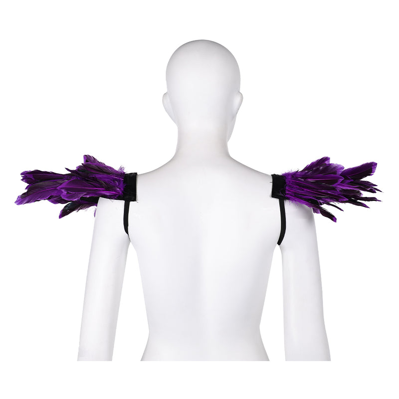 Halloween Carnival Costume Accessories Clothing Matching Stage performance costumes Feather cape