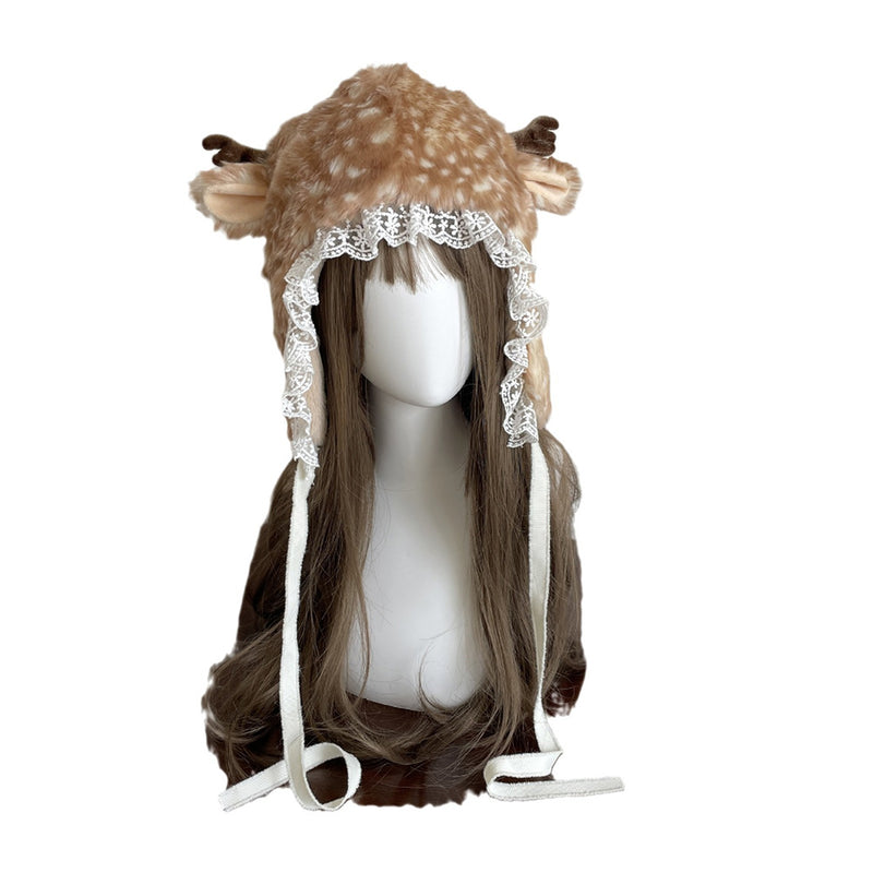 Halloween Carnival Costume Accessories elk Cosplay Plush Hat