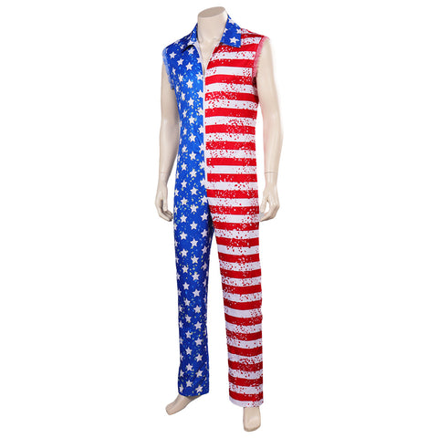 Halloween Cosplay Costume Outfits Halloween Carnival Suit jumpsuit stars and stripes