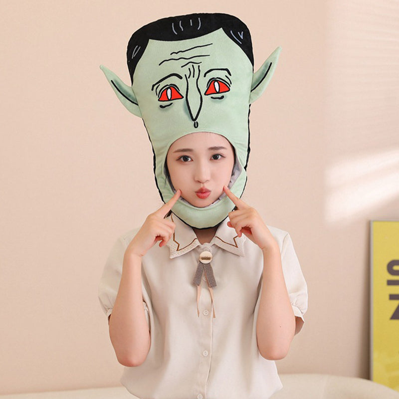 Halloween cosplay vampire Mask Plush  Cap hat Halloween  Costume Accessorie Gifts