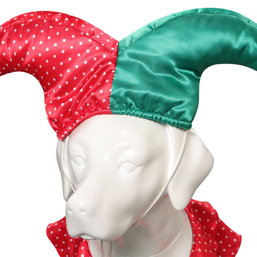 halloween costume Pet dog clown Cosplay Costume Outfits Halloween Carnival Party Suit