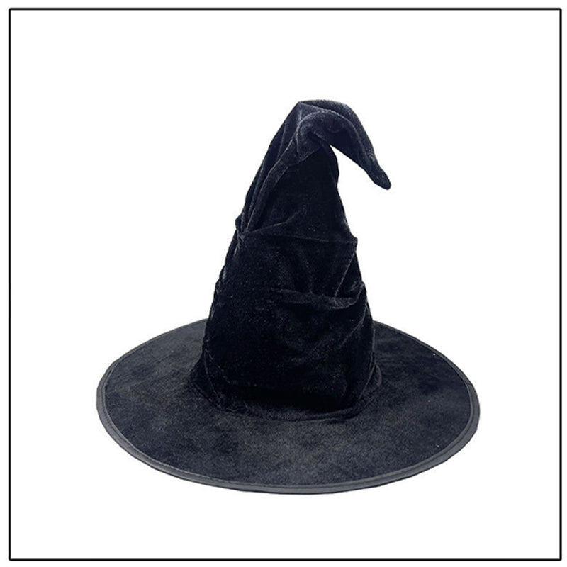 Halloween Magician Witch Hat Adult Children‘s Ball Party Dress Up Headwear Props Black Witch Sharp Hat