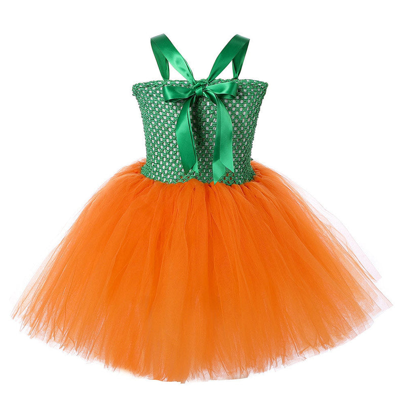 SeeCosplay Halloween Pumpkin Kids Girls Cosplay Dress Halloween Carnival Costume GirlKidsCostume