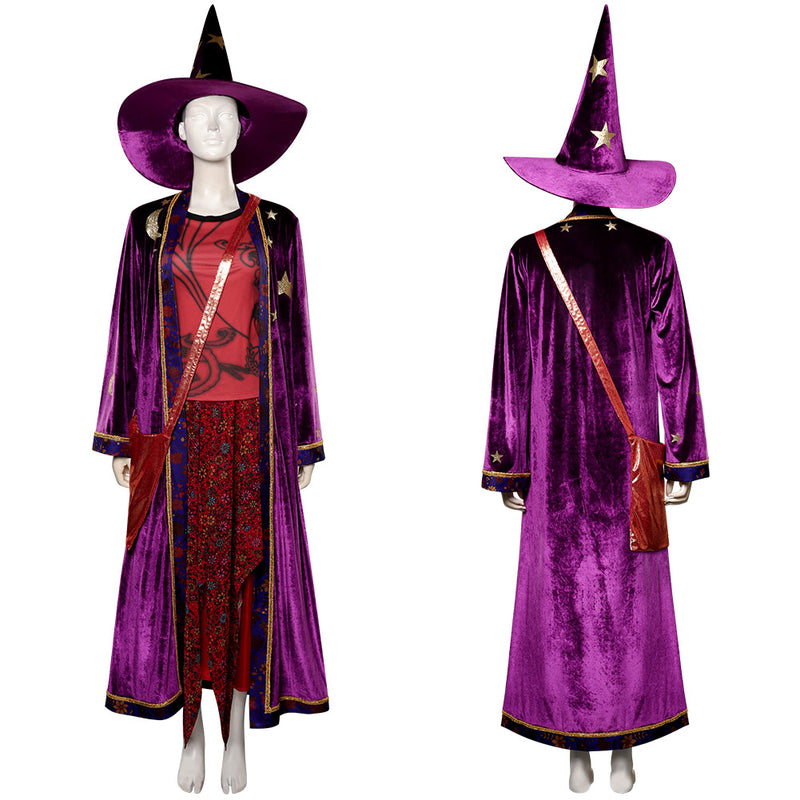 Halloweentown Marnie Piper Cosplay Costume Dress Hat Bag Outfits Halloween Carnival Suit