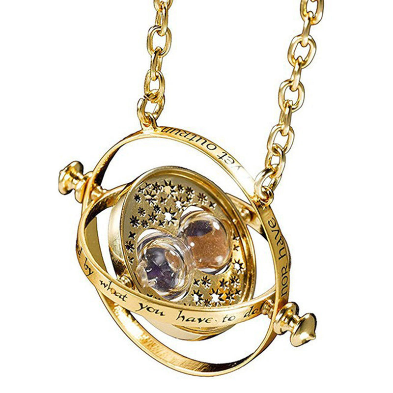 Harry Potter Time Necklace Timer Hourglass Cosplay Props Astronomical Time Converter Magic School Fans Gift