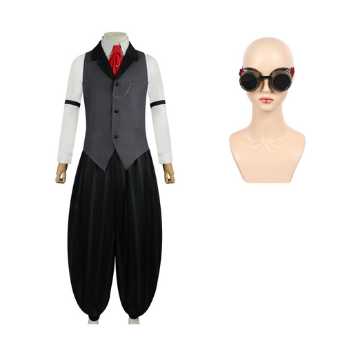 Hazbin Hotel Sir Pentious Grey&Black Cosplay Outfit For Adult Female Halloween Costume