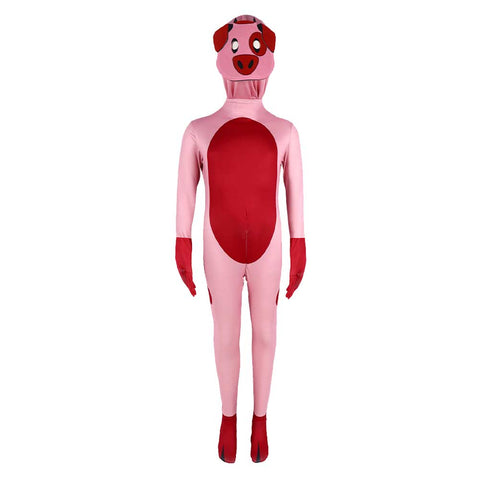 SeeCosplay Hazbin Hotel 2024 Fat Nuggets Pig Kids Jumpsuit With Headgear Cosplay Jumpsuit Costume Outfits Halloween Carnival Suit