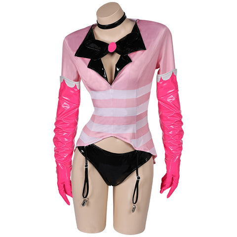 Hazbin Hotel Angel Dust Cosplay Costume For Adult Female Halloween Carnival Suit