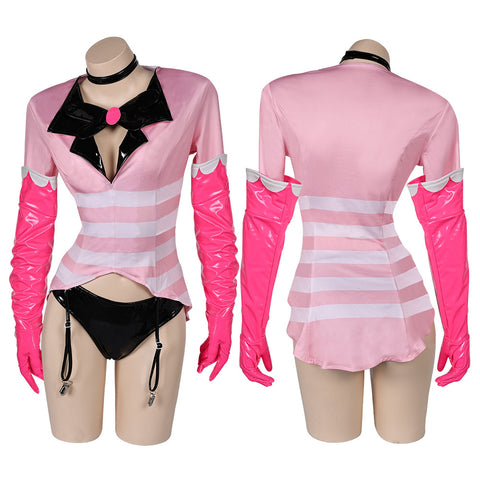 Hazbin Hotel Angel Dust Cosplay Costume For Adult Female Halloween Carnival Suit