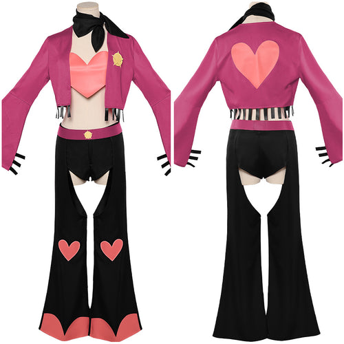 Hazbin Hotel Angel Dust Cosplay Costume For Adult Man Female Halloween Costume