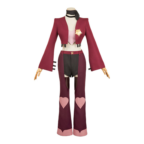 Hazbin Hotel Angel Dust Cosplay Costume For Adult Man Female Halloween Costume