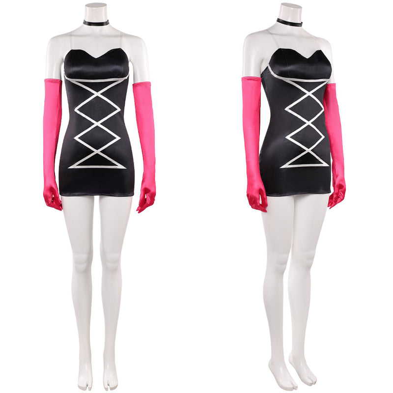 Hazbin Hotel Angel Dust Cosplay Costume For Adult Man Female Halloween Costume