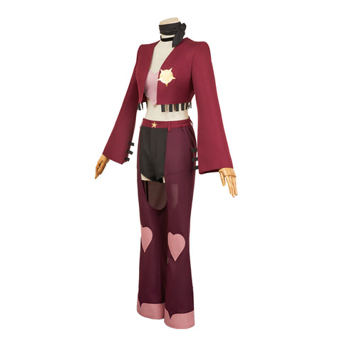 Hazbin Hotel Angel Dust Cosplay Costume For Adult Man Female Halloween Costume