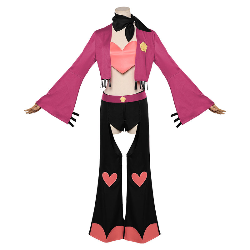 Hazbin Hotel Angel Dust Cosplay Costume For Adult Man Female Halloween Costume