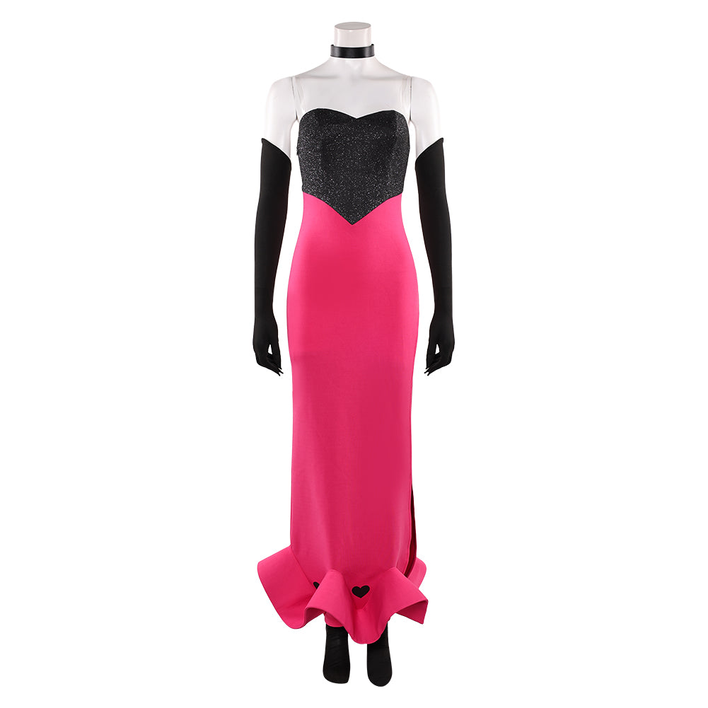 Hazbin Hotel Angel Dust Red Cosplay Dress For Adult Female Halloween ...