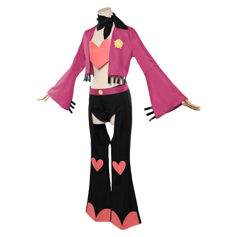 Hazbin Hotel Angel Dust Cosplay Costume For Adult Man Female Halloween Costume