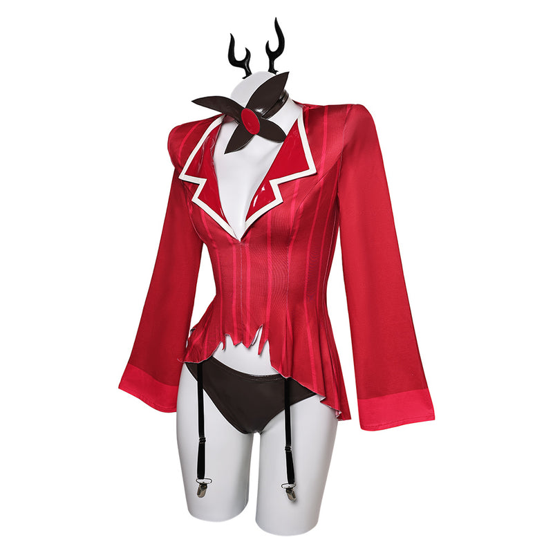 Hazbin Hotel Lingerie for Women Cosplay Costume Outfits Halloween Carnival Suit Alastor