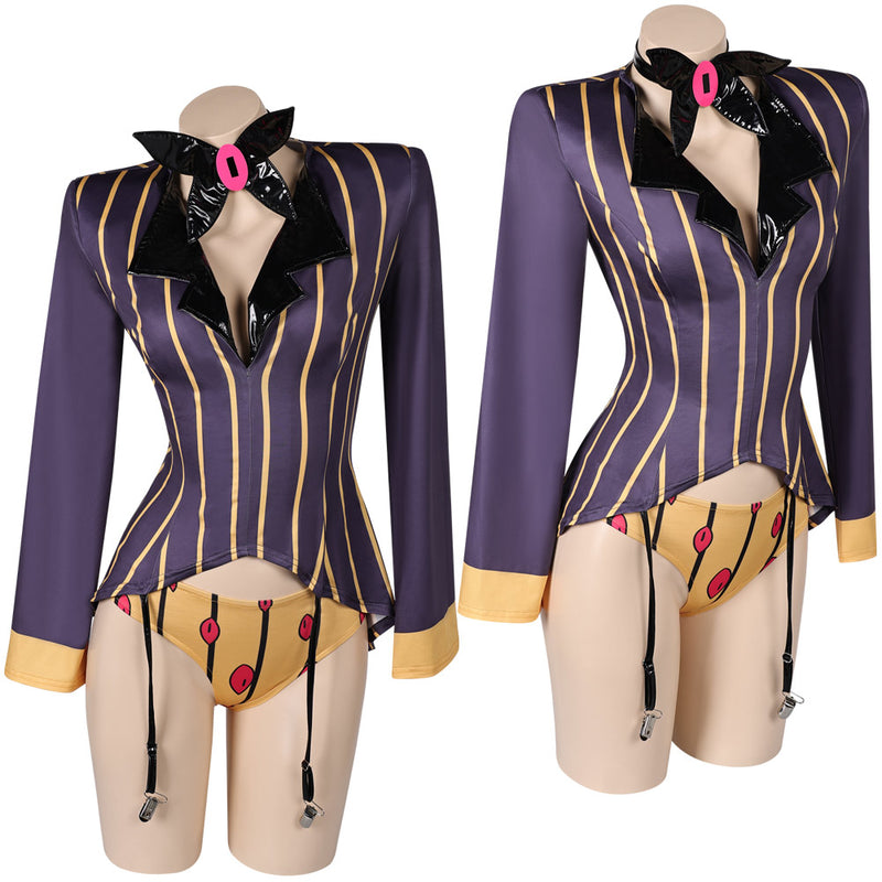 Hazbin Hotel Lingerie for Women Sir Pentious Cosplay Costume Outfits Halloween Carnival Suit