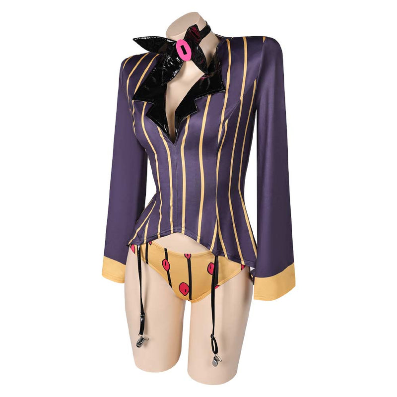 Hazbin Hotel Lingerie for Women Sir Pentious Cosplay Costume Outfits Halloween Carnival Suit