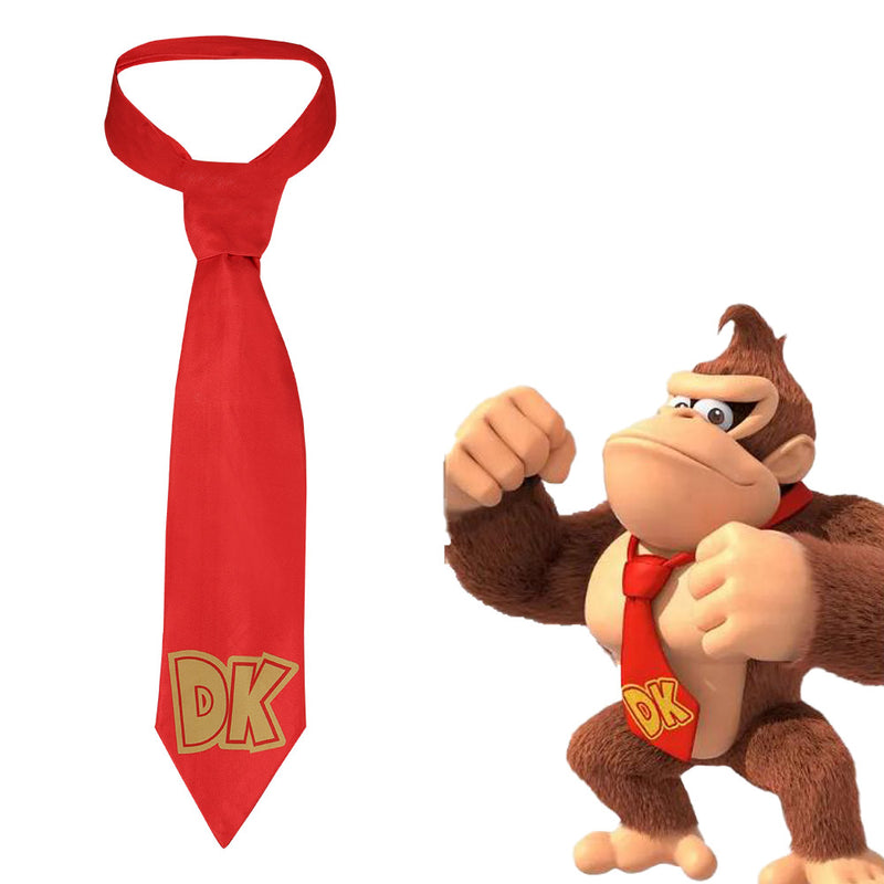 he Super Mario Bros. Movie Cosplay Necktie Costume Accessoreis Halloween Carnival Disguise Suit Prop DK Mario