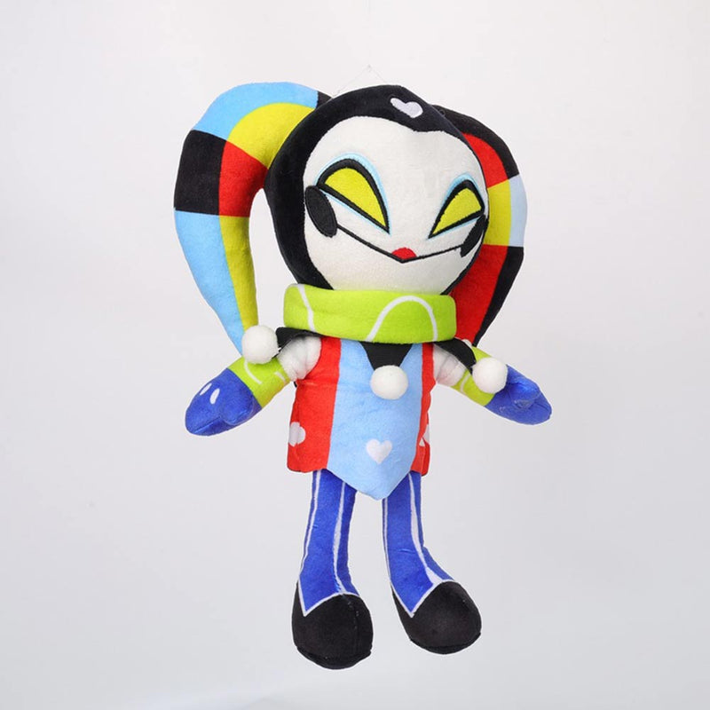 Helluva Boss Fizzarolli Clown Cosplay Plush Toys Cartoon Soft Stuffed Dolls Mascot Birthday Xmas Gift