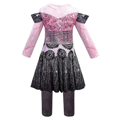 Hibuyer Adults Evil Audrey Costume Fancy Deluxe Jumpsuit Cosplay Costume For Women (Large, Pink)