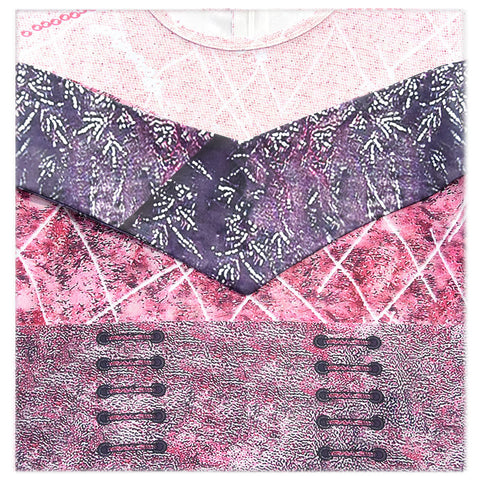 Hibuyer Adults Evil Audrey Costume Fancy Deluxe Jumpsuit Cosplay Costume For Women (Large, Pink)