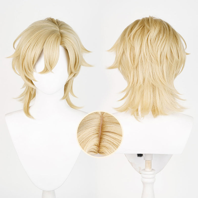 Honkai: Star Rail Aventurine Cosplay Wig Heat Resistant Synthetic Hair Carnival Halloween Party Props