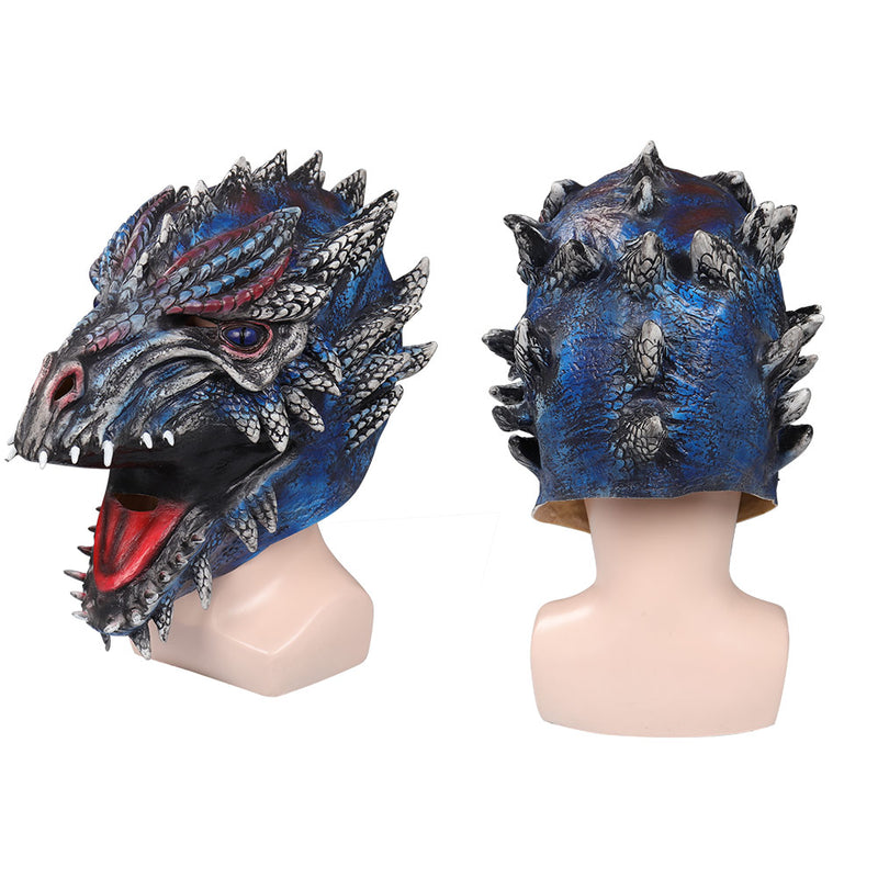 House of the Dragon Dragon Mask Cosplay Latex Masks Helmet Masquerade Halloween Party Costume Props