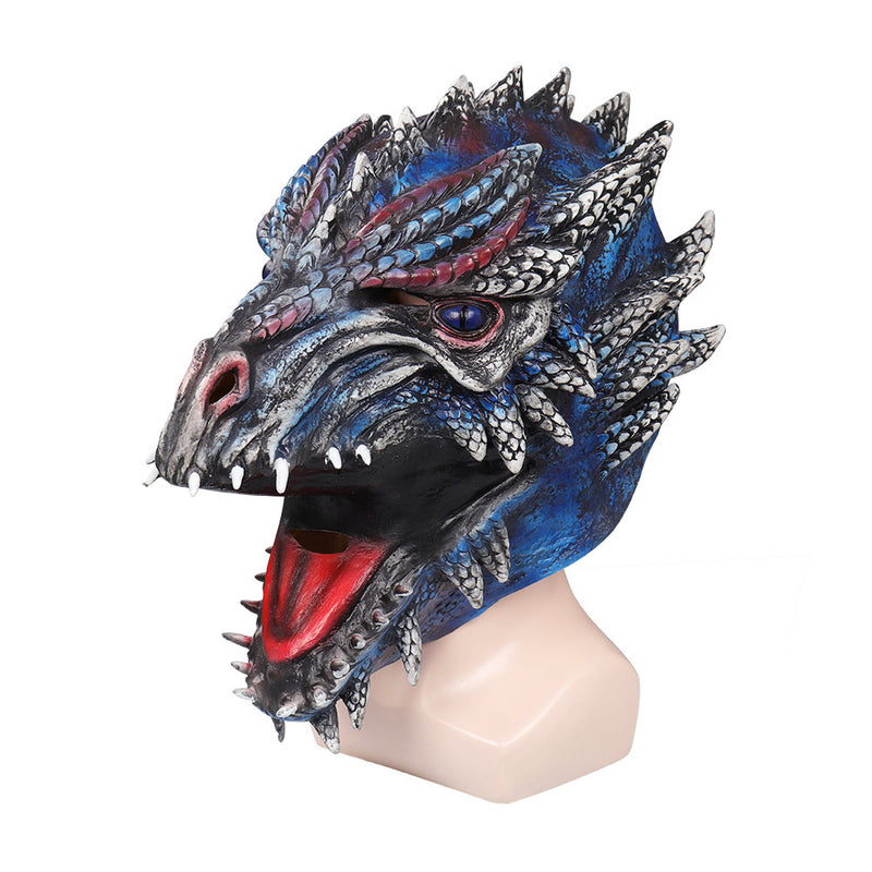 House of the Dragon Dragon Mask Cosplay Latex Masks Helmet Masquerade Halloween Party Costume Props