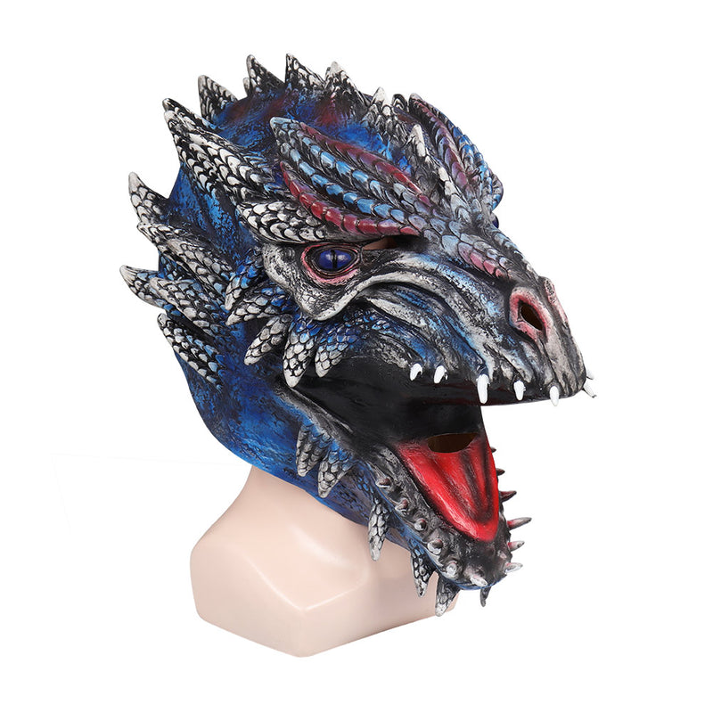 House of the Dragon Dragon Mask Cosplay Latex Masks Helmet Masquerade Halloween Party Costume Props